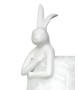 KARE lampa stołowa RABBIT FUR 50 cm       biała / srebrna