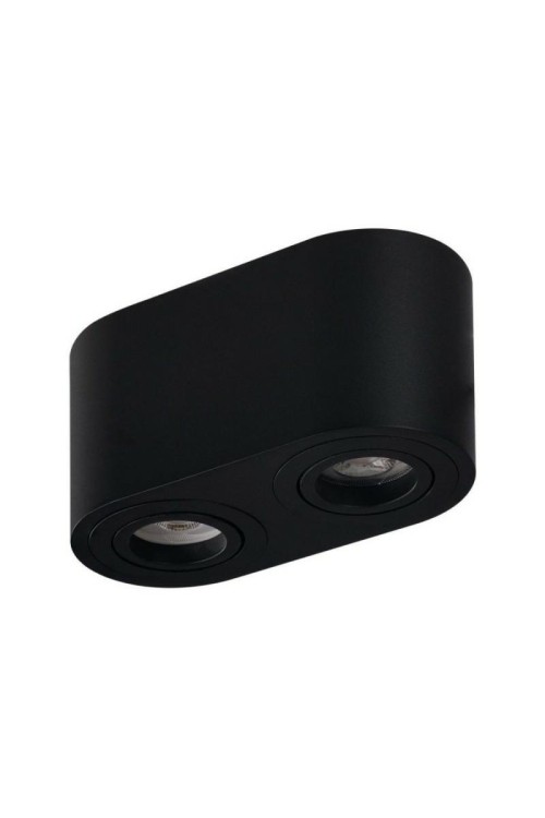 AZZARDO lampa sufitowa / plafon BRANT 2   czarna