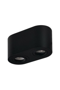 AZZARDO lampa sufitowa / plafon BRANT 2   czarna
