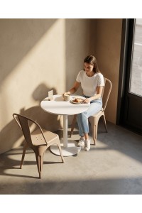 Zestaw 4 Krzeseł TOWER PARIS PP UV        brązowe