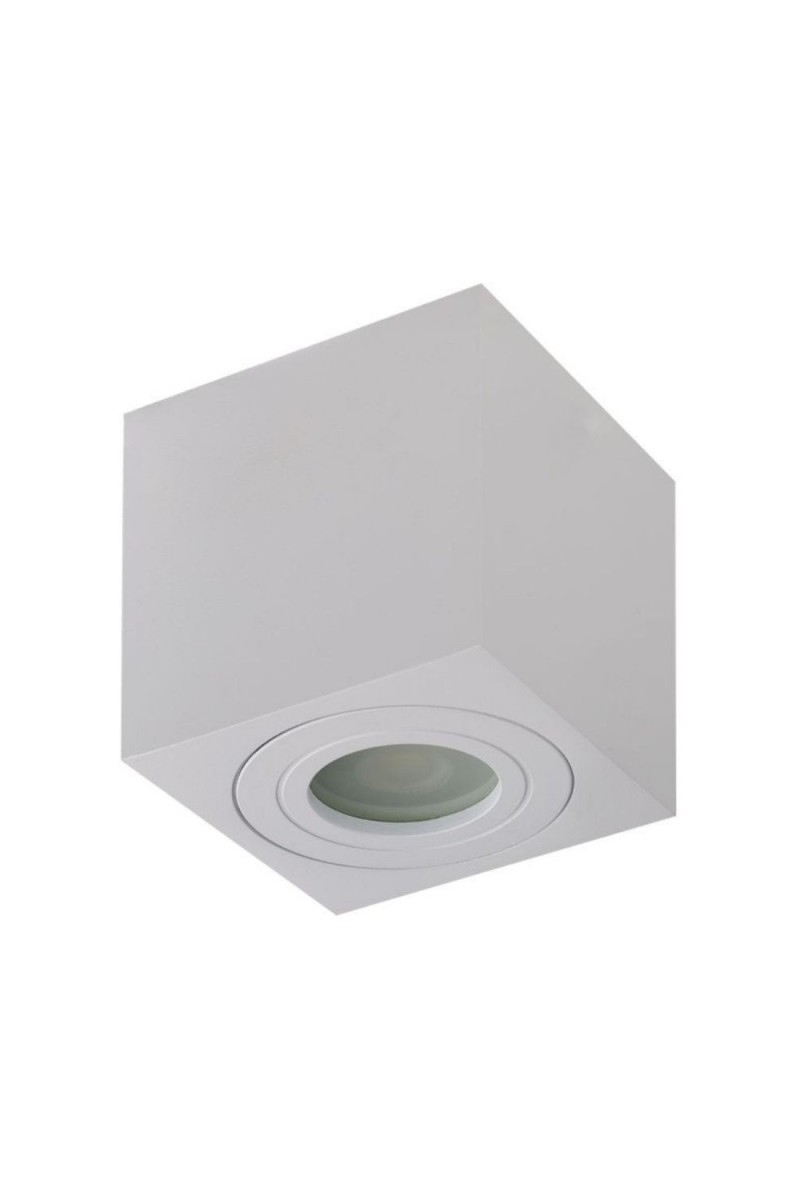 AZZARDO lampa sufitowa / plafon BRANT     SQUARE IP44 biała