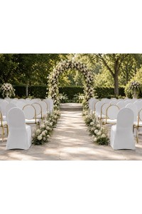 Zestaw 6 krzeseł bankietowych HESTIA +    6 pokrowców WEDING