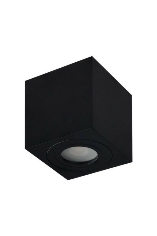 AZZARDO lampa sufitowa / plafon BRANT     SQUARE IP44 czarna