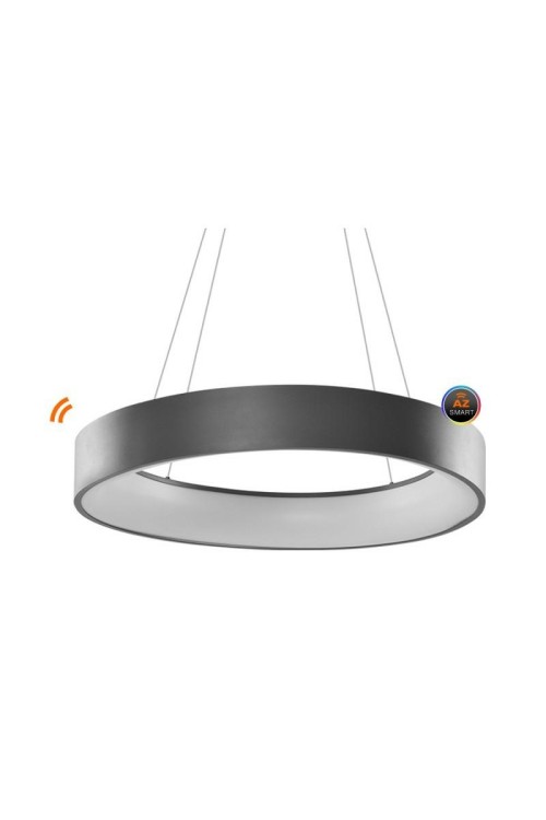 AZZARDO lampa wisząca SOLVENT R 110 CCT   SMART z pilotem szara