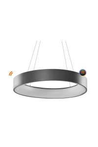 AZZARDO lampa wisząca SOLVENT R 110 CCT   SMART z pilotem szara