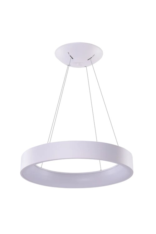 AZZARDO lampa wisząca SOLVENT R 110 CCT   SMART z pilotem biała
