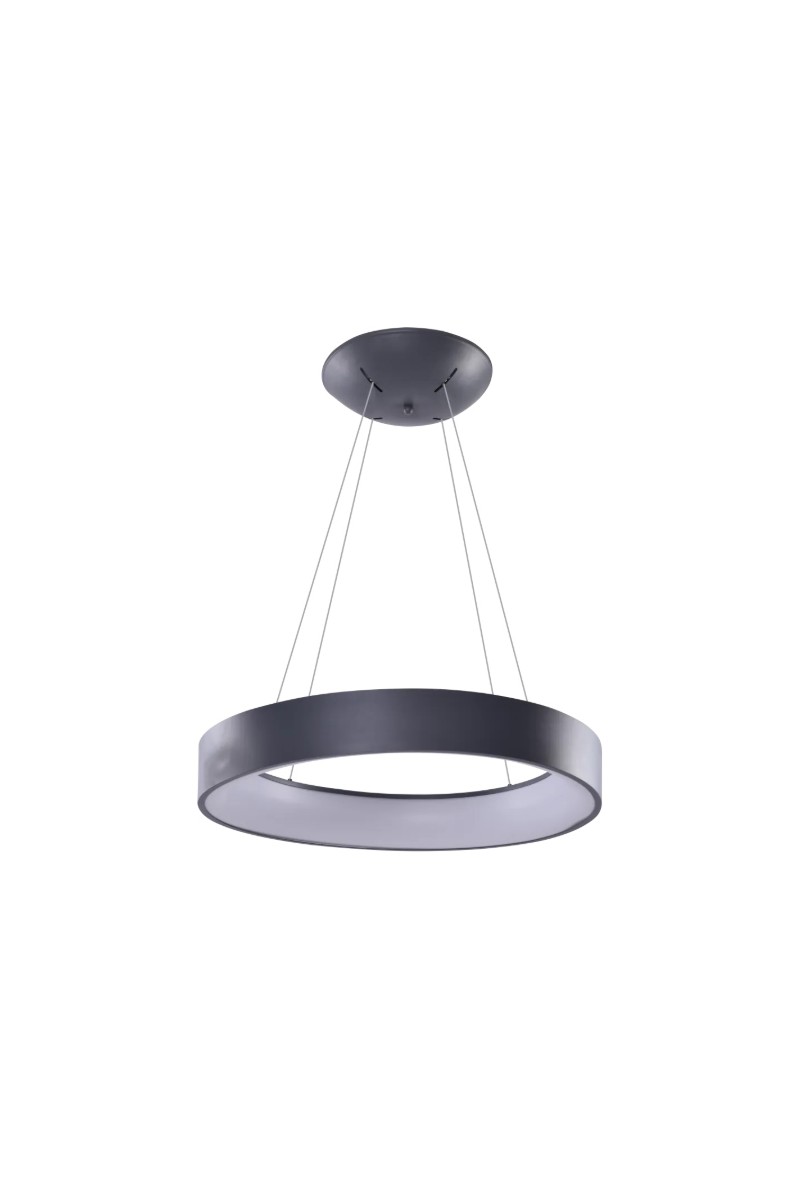 AZZARDO lampa wisząca SOLVENT R 80 CCT    SMART z pilotem szara