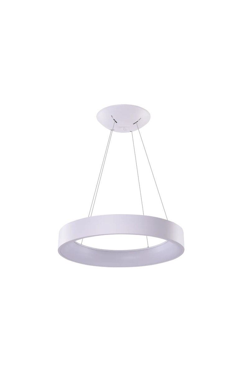 AZZARDO lampa wisząca SOLVENT R 80 CCT    SMART z pilotem biała