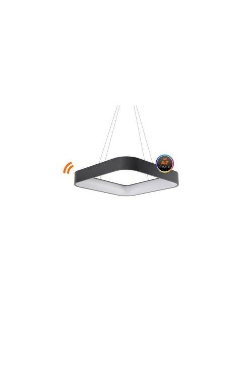 AZZARDO lampa wisząca SOLVENT S 60 CCT    SMART z pilotem szara