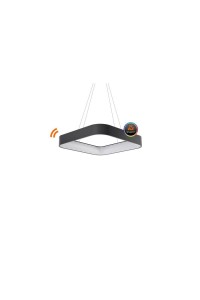AZZARDO lampa wisząca SOLVENT S 60 CCT    SMART z pilotem szara