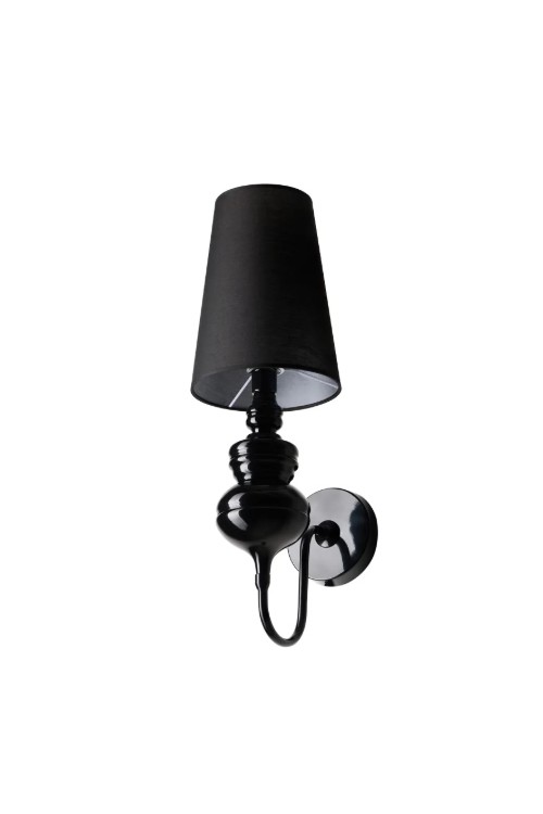 AZZARDO lampa ścienna BAROCO czarna