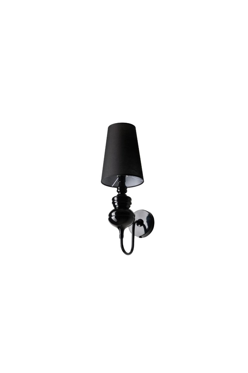 AZZARDO lampa ścienna BAROCO czarna
