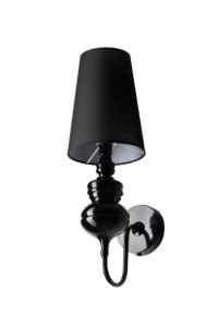 AZZARDO lampa ścienna BAROCO czarna
