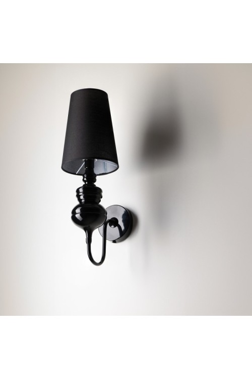 AZZARDO lampa ścienna BAROCO czarna