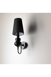 AZZARDO lampa ścienna BAROCO czarna