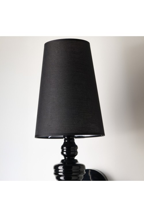 AZZARDO lampa ścienna BAROCO czarna
