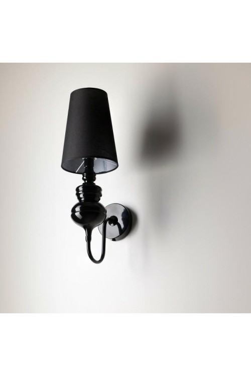 AZZARDO lampa ścienna BAROCO czarna
