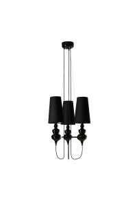 AZZARDO lampa wisząca BAROCO 3 czarna