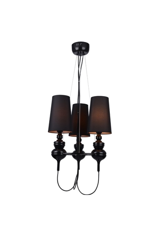 AZZARDO lampa wisząca BAROCO 3 czarna