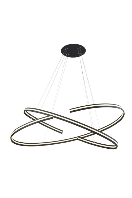 AZZARDO lampa wisząca ALESSIA XL czarna