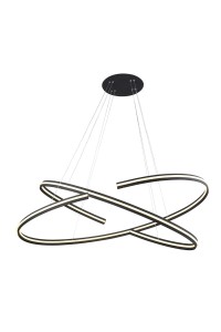 AZZARDO lampa wisząca ALESSIA XL czarna