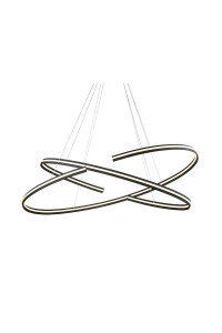 AZZARDO lampa wisząca ALESSIA XL czarna
