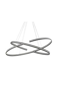 AZZARDO lampa wisząca ALESSIA XL czarna