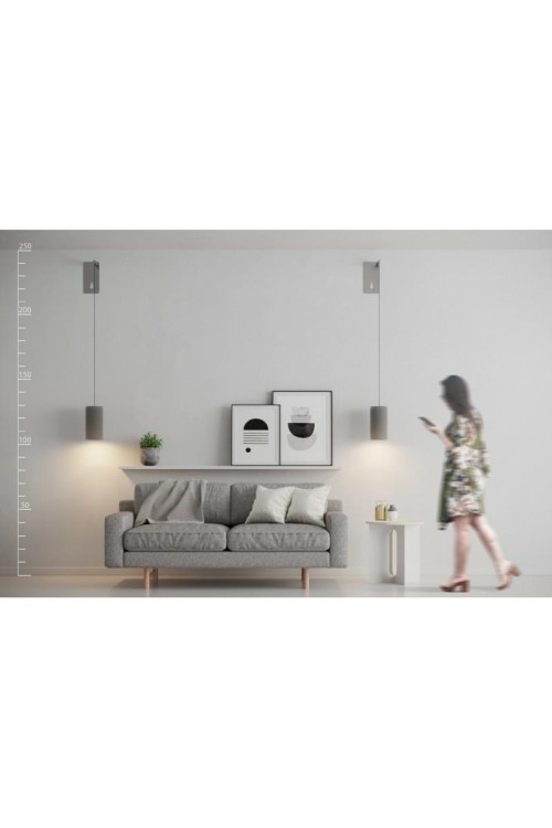 AZZARDO lampa ścienna ALMERIA szara