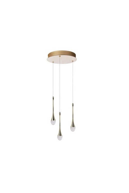AZZARDO lampa wisząca DALMA 3 ROUND       złota