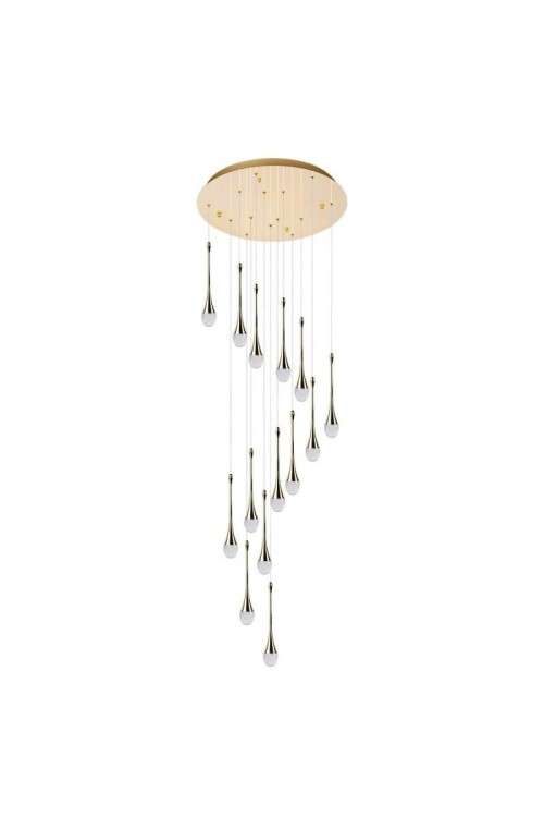 AZZARDO lampa wisząca DALMA 14 ROUND      złota