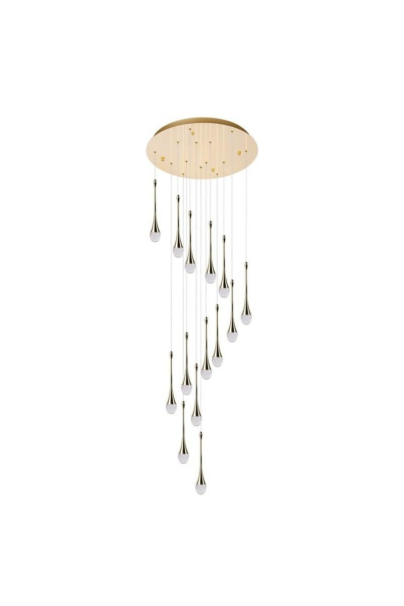 AZZARDO lampa wisząca DALMA 14 ROUND      złota