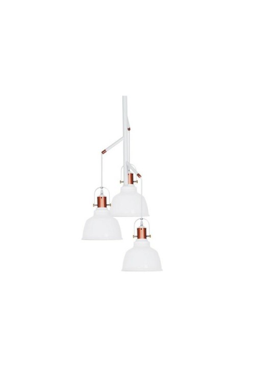 AZZARDO lampa wisząca DARLING GLASS 3     biała