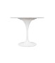 Stół TULIP MARBLE 90 CARRARA biały - blat okrągły marmurowy, metal