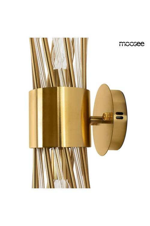 MOOSEE zestaw 2 lamp ściennych LORENZO    złoty