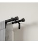 UMBRA podwójny karnisz CAPPA 168 305 cm szczotkowana czerń