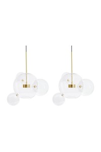 MOOSEE zestaw 2 lamp wiszących CAPRI 4    złoty