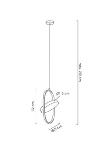 MOOSEE zestaw 2 lamp wiszących SPINNER    19 złoty