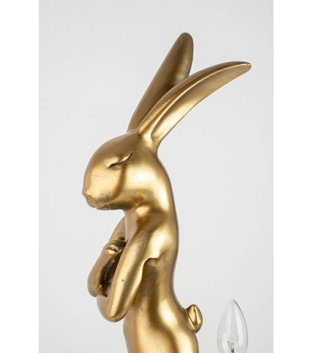 KARE lampa stołowa RABBIT 88 cm biała / złota