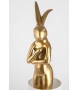 KARE lampa stołowa RABBIT 88 cm biała / złota