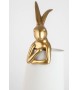 KARE lampa stołowa RABBIT 88 cm biała / złota