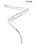 MOOSEE lampa wisząca WAVE CORDON 1A chrom