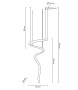 MOOSEE lampa wisząca WAVE CORDON 1A chrom
