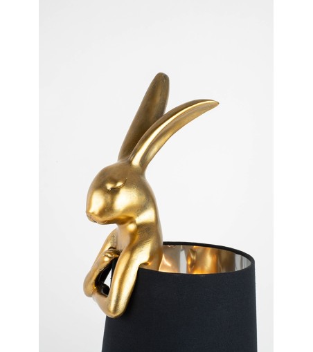 KARE lampa stołowa RABBIT 50 cm złota / czarna
