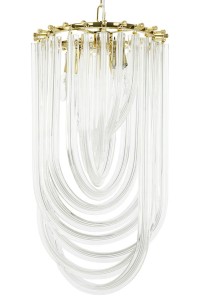 MOOSEE lampa wisząca MURANO L złota