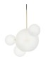 MOOSEE lampa wisząca CAPRI LINE 3 złota   / biała - 180 LED, aluminium, szkło