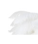 MOOSEE lampa wisząca TIFFANY 135 biała    mosiądz / naturalne pióra