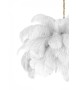 MOOSEE lampa wisząca TIFFANY 135 biała    mosiądz / naturalne pióra
