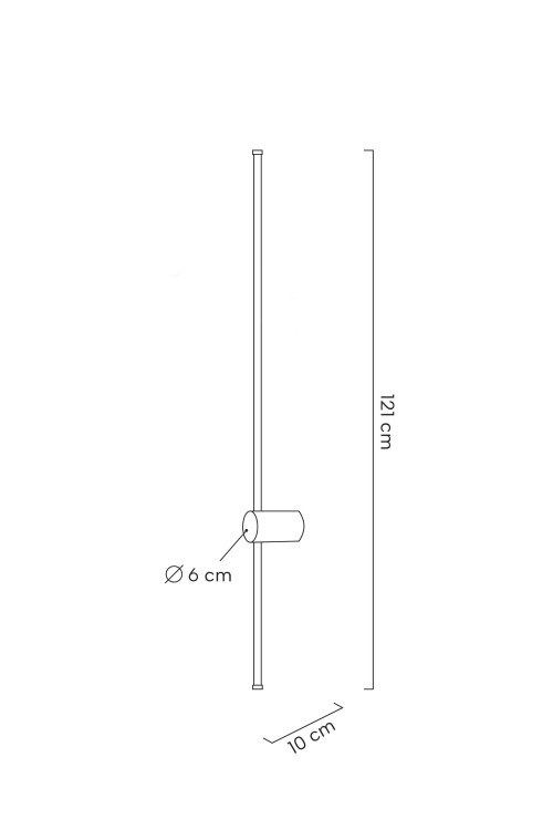 MOOSEE zestaw 2 lamp ściennych OMBRE 120  czarny