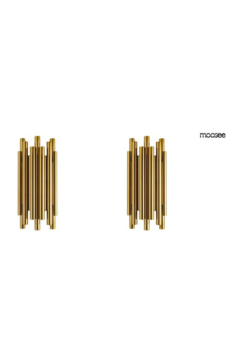 MOOSEE zestaw 2 lamp ściennych ORGANO     złoty