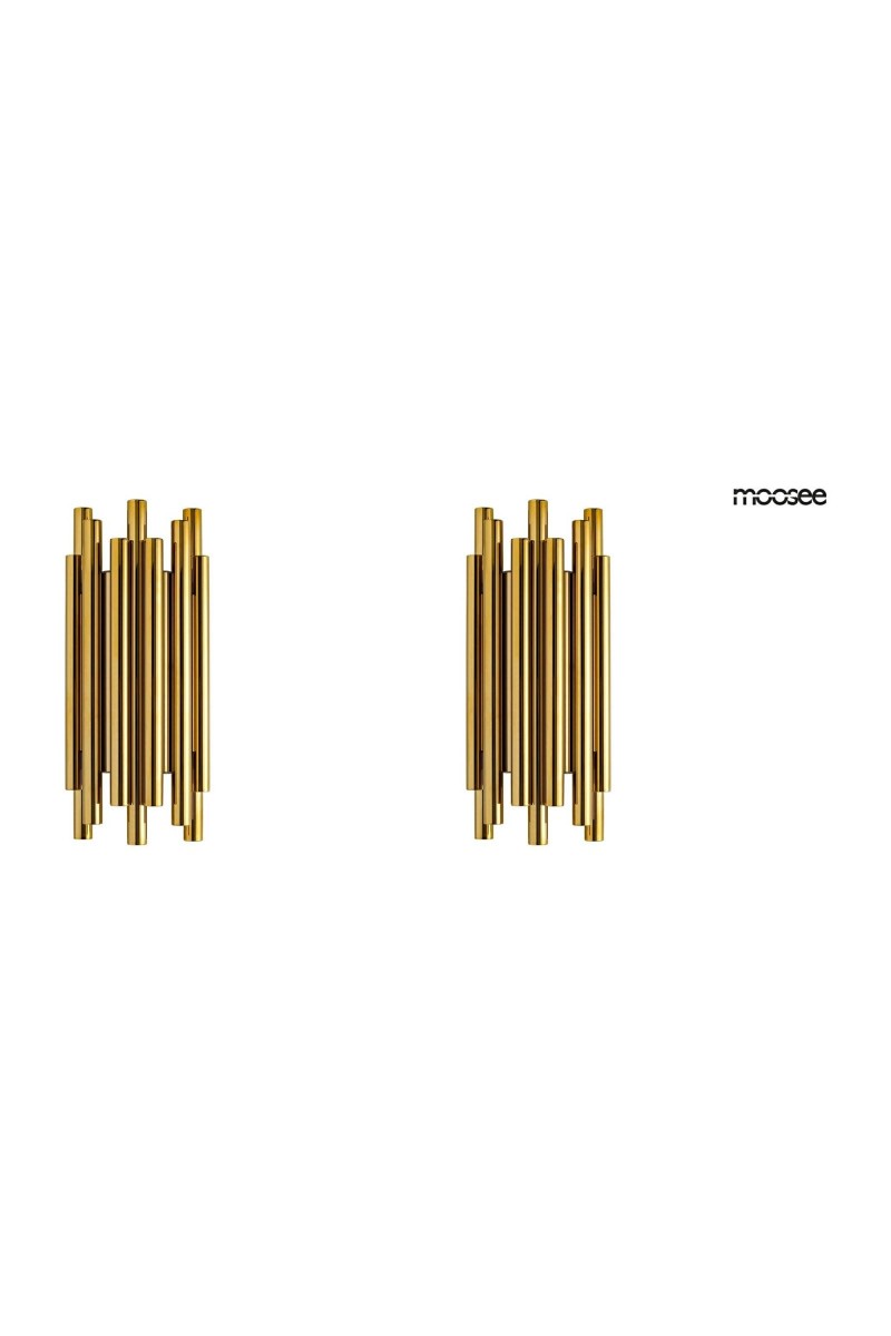 MOOSEE zestaw 2 lamp ściennych ORGANO     złoty